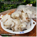 Shrimp prawn udang IQF VANNAMEI PDTO (Peeled Deveined Tail On) 51-60 price/pack 1kg +/- 100pcs